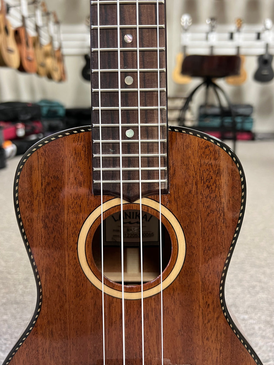 Lanikai MAS-C Solid Mahogany Concert Ukulele w/Case