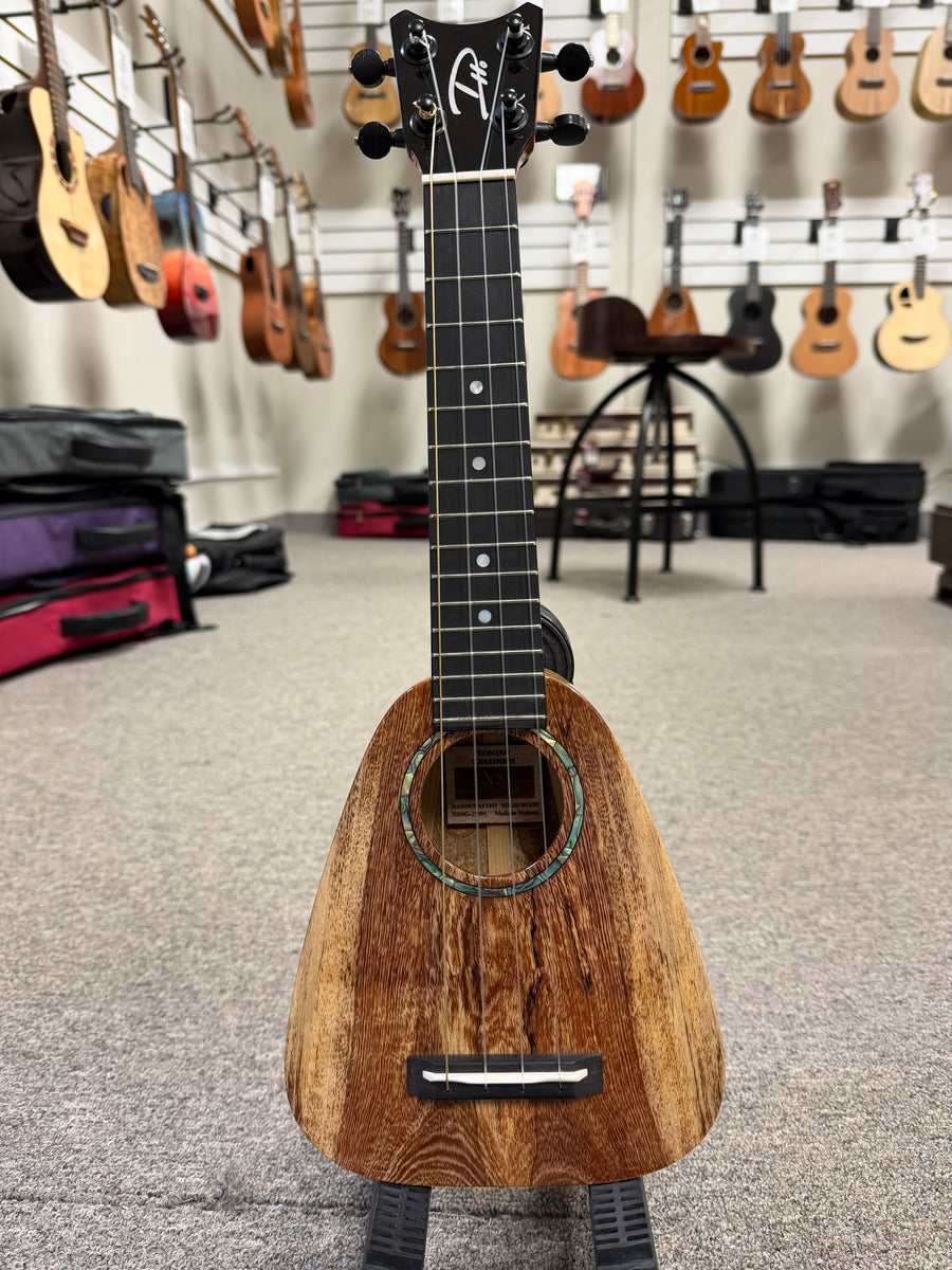 Romero Creations Solid Spalted Mango XS Mini Soprano Ukulele w