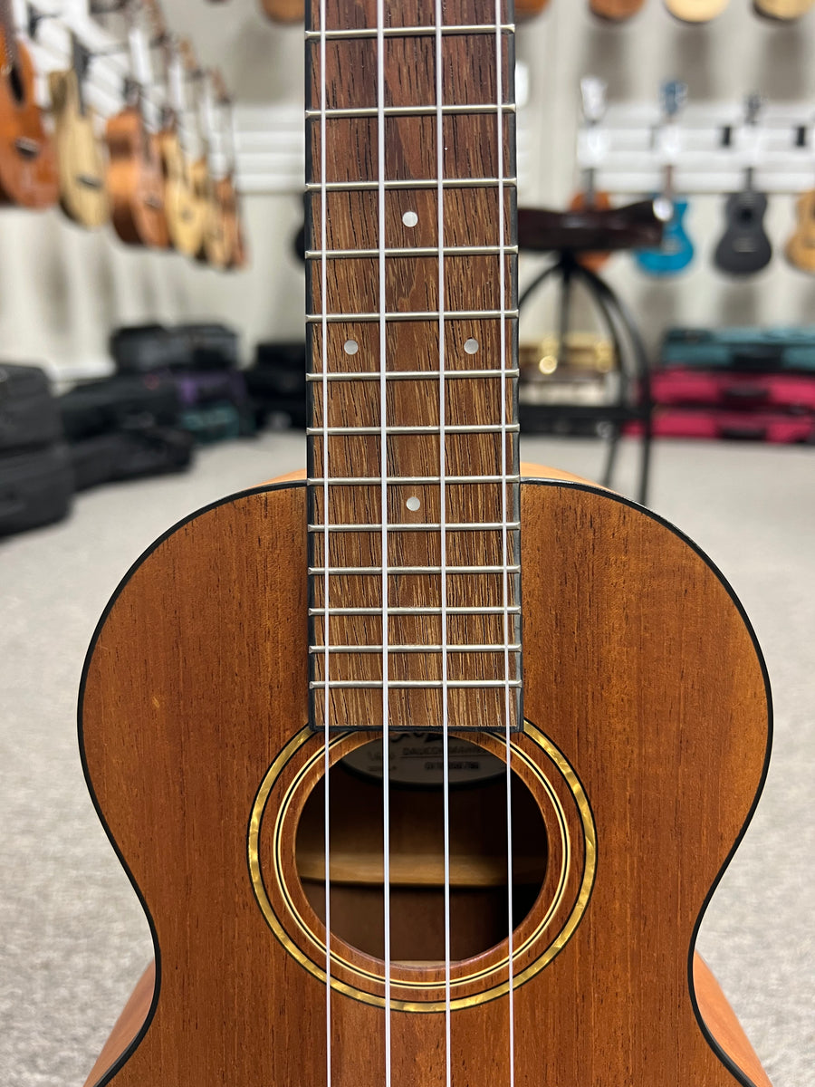 D'Angelico Bayside Concert Ukulele Solid Mahogany Top Aloha City Ukes