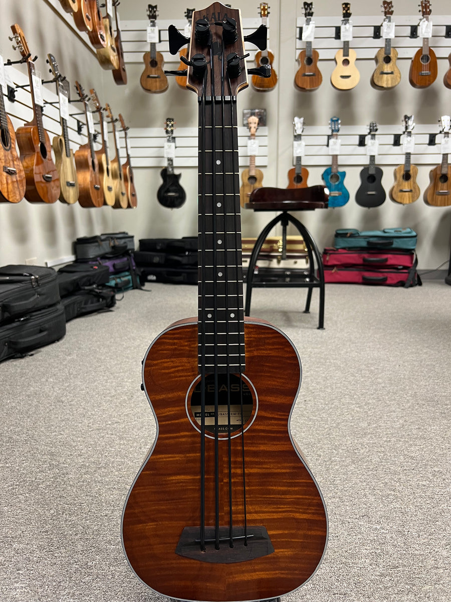 KALA Exotic Mahogany Acoustic-Electric U-Bass w/Case - UBASS