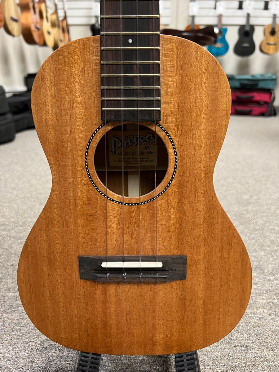 PONO MT Solid Mahogany Tenor Ukulele Aloha City Ukes