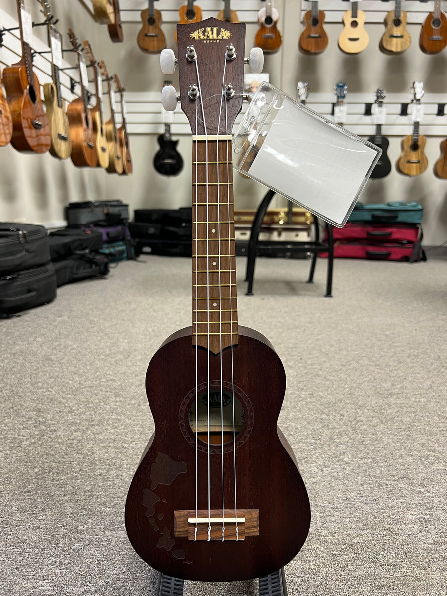 KALA KA-15S-H1 Soprano Ukulele w/Hawaiian Islands Etching