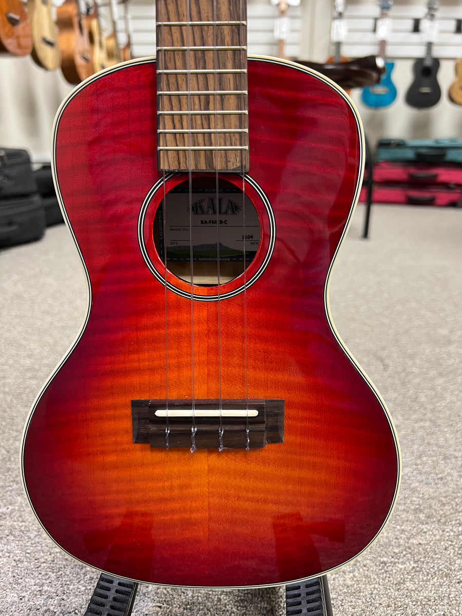 KALA KA-FMCB-C Concert Ukulele - Flame Maple Cherry Burst