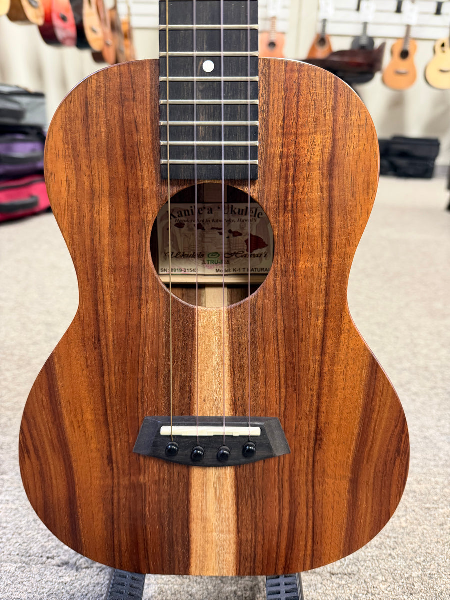 Kanile'a K1-T Solid Koa Tenor Ukulele w/Case - Natural Finish