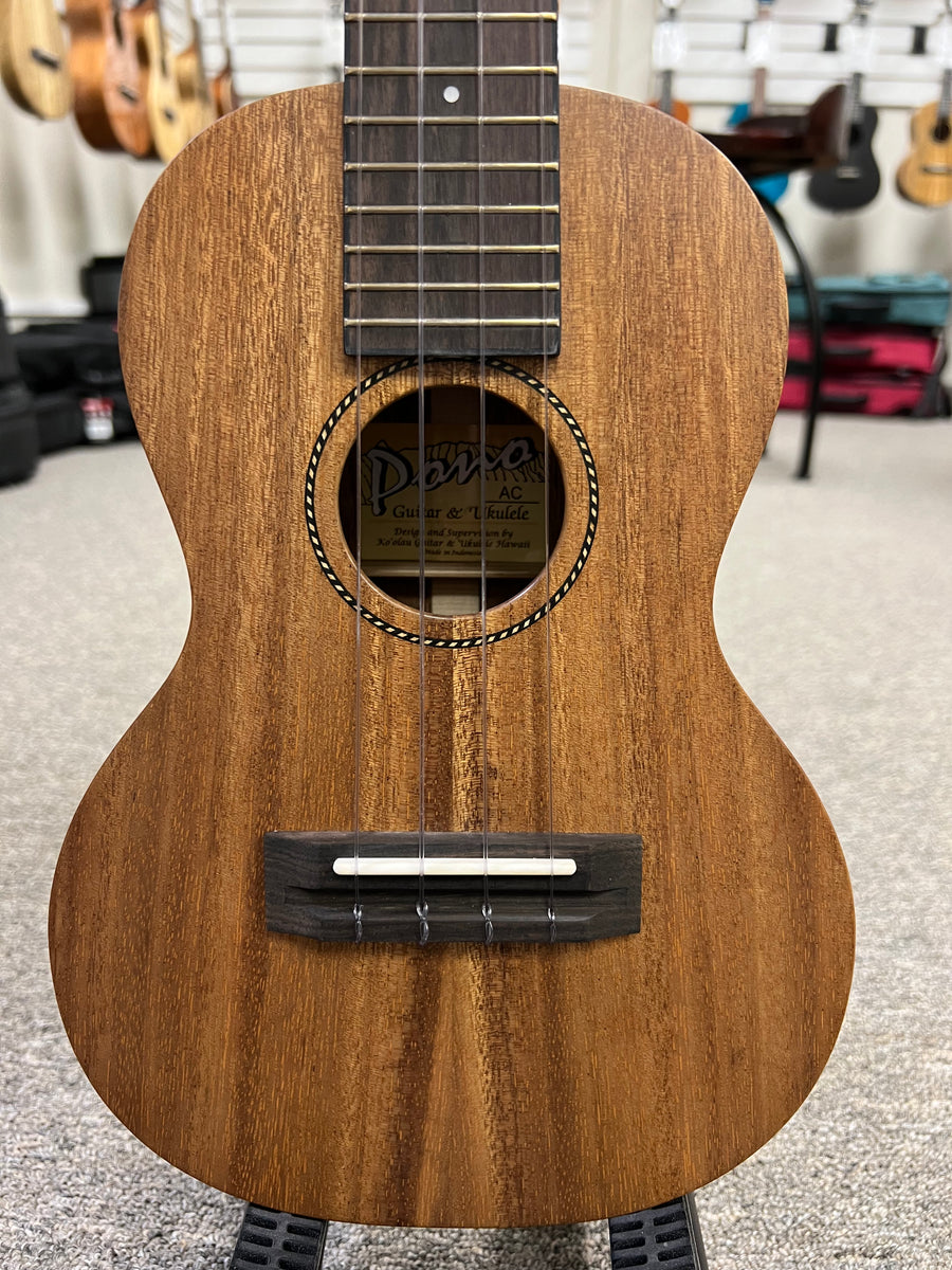 Pono AC Solid Acacia Concert Ukulele