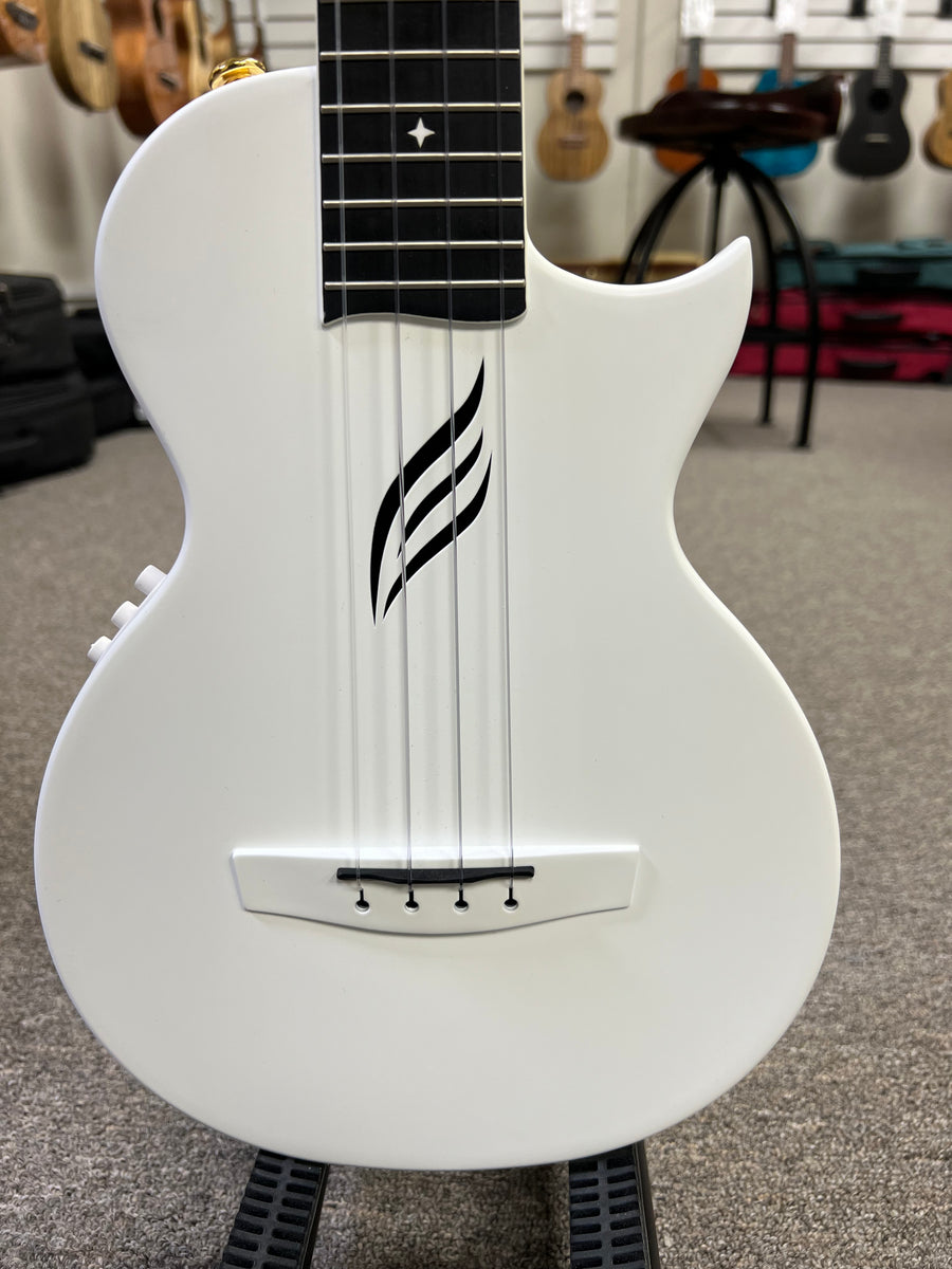 Enya Nova U Pro Carbon Fiber Acoustic Plus White Tenor Ukulele w