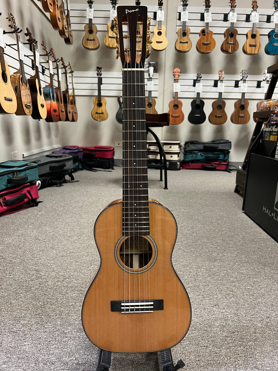 PONO AB-6C Solid Cedar/Acacia Deluxe 6-String Guitalele