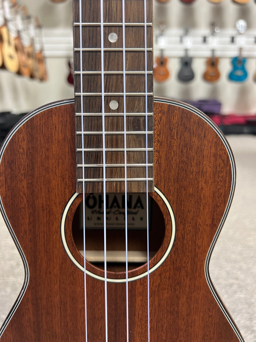 Ohana CK35L Solid Mahogany Concert Long Neck Ukulele Satin Finish