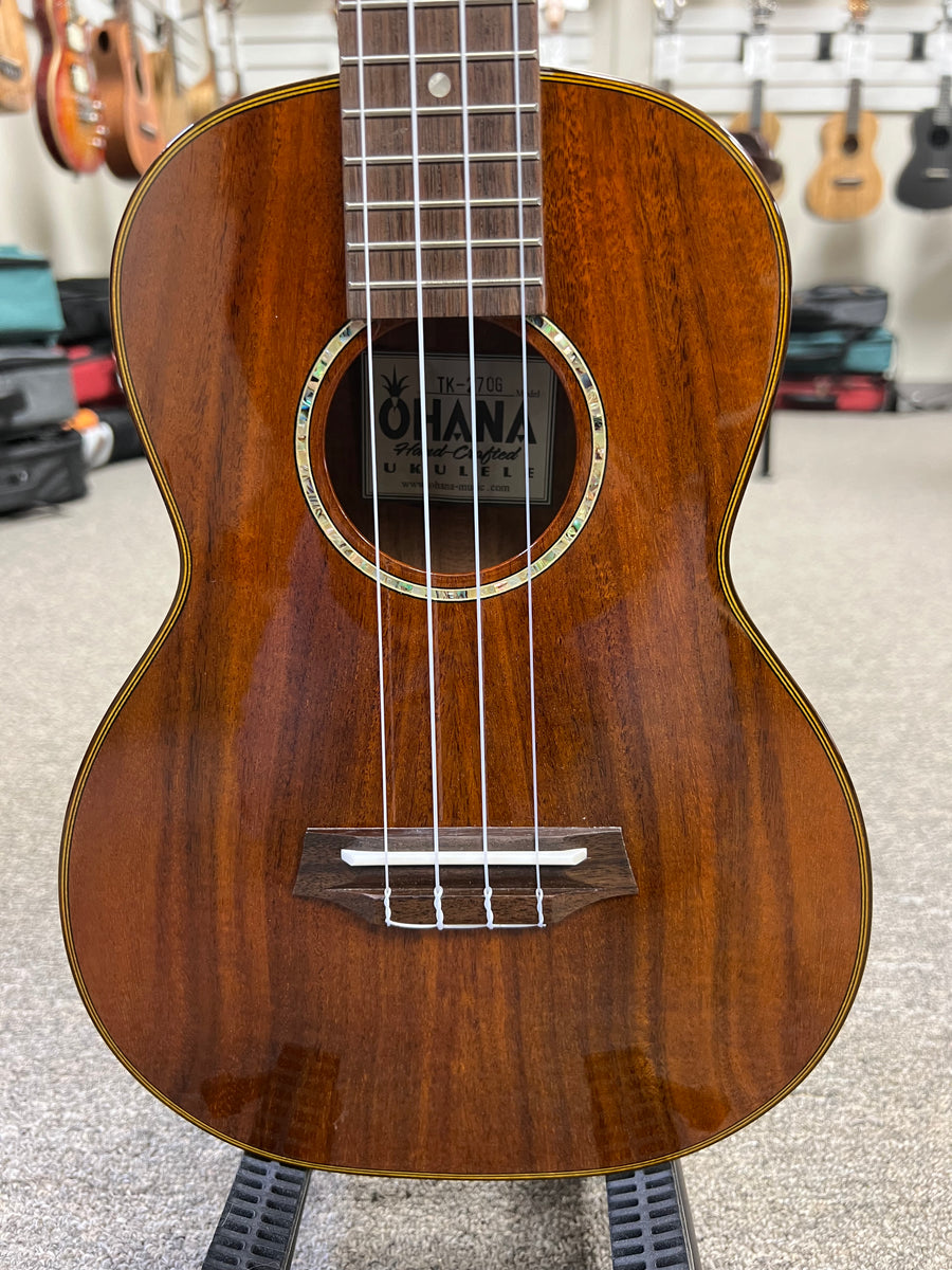 OHANA TK-270G Solid Acacia Tenor Ukulele