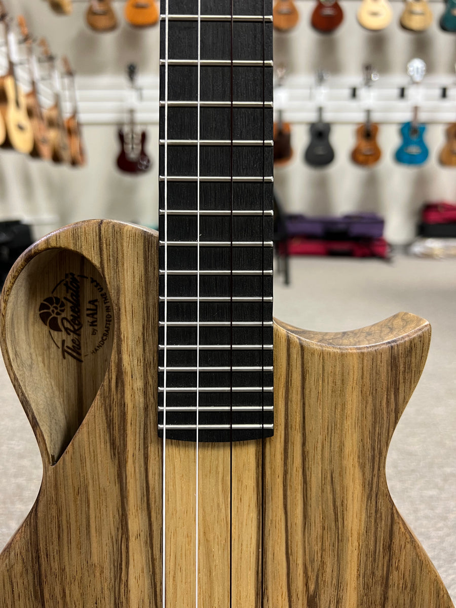 KALA Revelator Nautilus Premium Korina Electric Tenor Ukulele w/Case 3 Made In The U.S.A