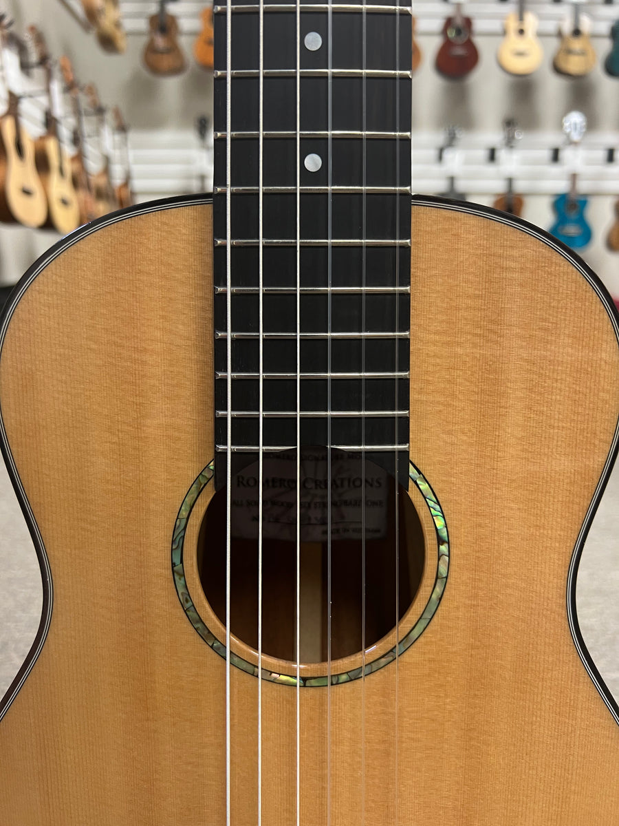 Romero Creations 6 String Nylon Baritone Ukulele/Guitar/Guilele RCB6