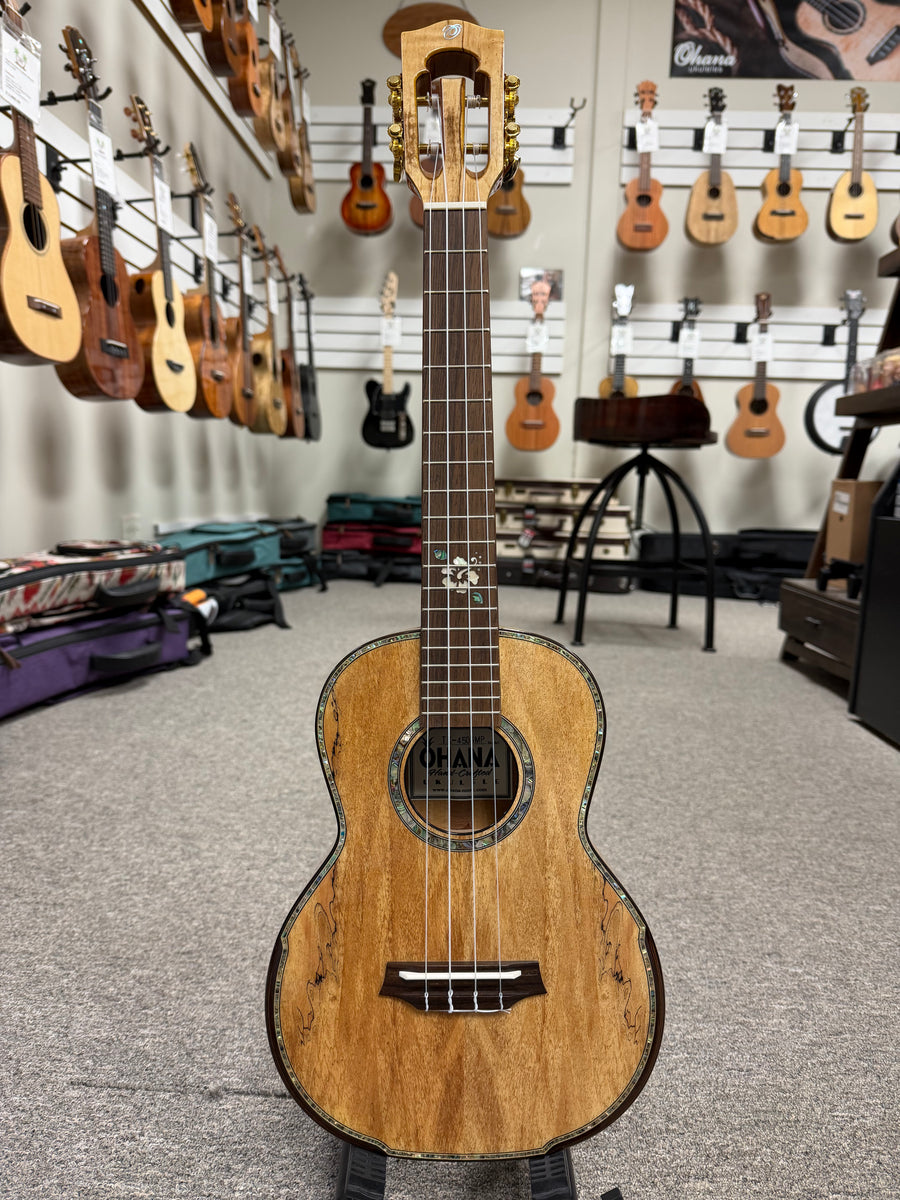 OHANA TK-450SMP Solid Spalted Maple Tenor Ukulele