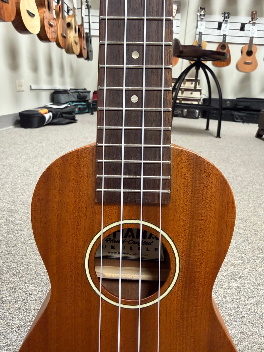 OHANA SK-30M Solid Mahogany Super Soprano Ukulele - Soprano Long Neck