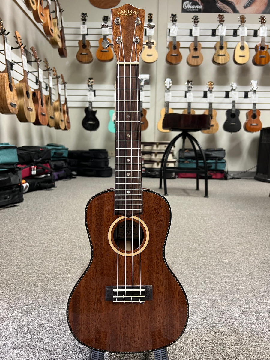 Lanikai MAS-C Solid Mahogany Concert Ukulele w/Case