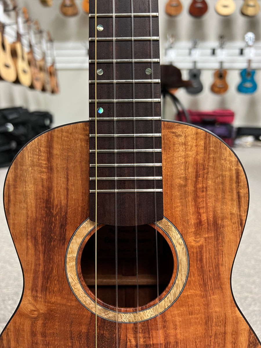 Heritage Custom Solid Koa/Mahogany Tenor Ukulele w/Case Made in