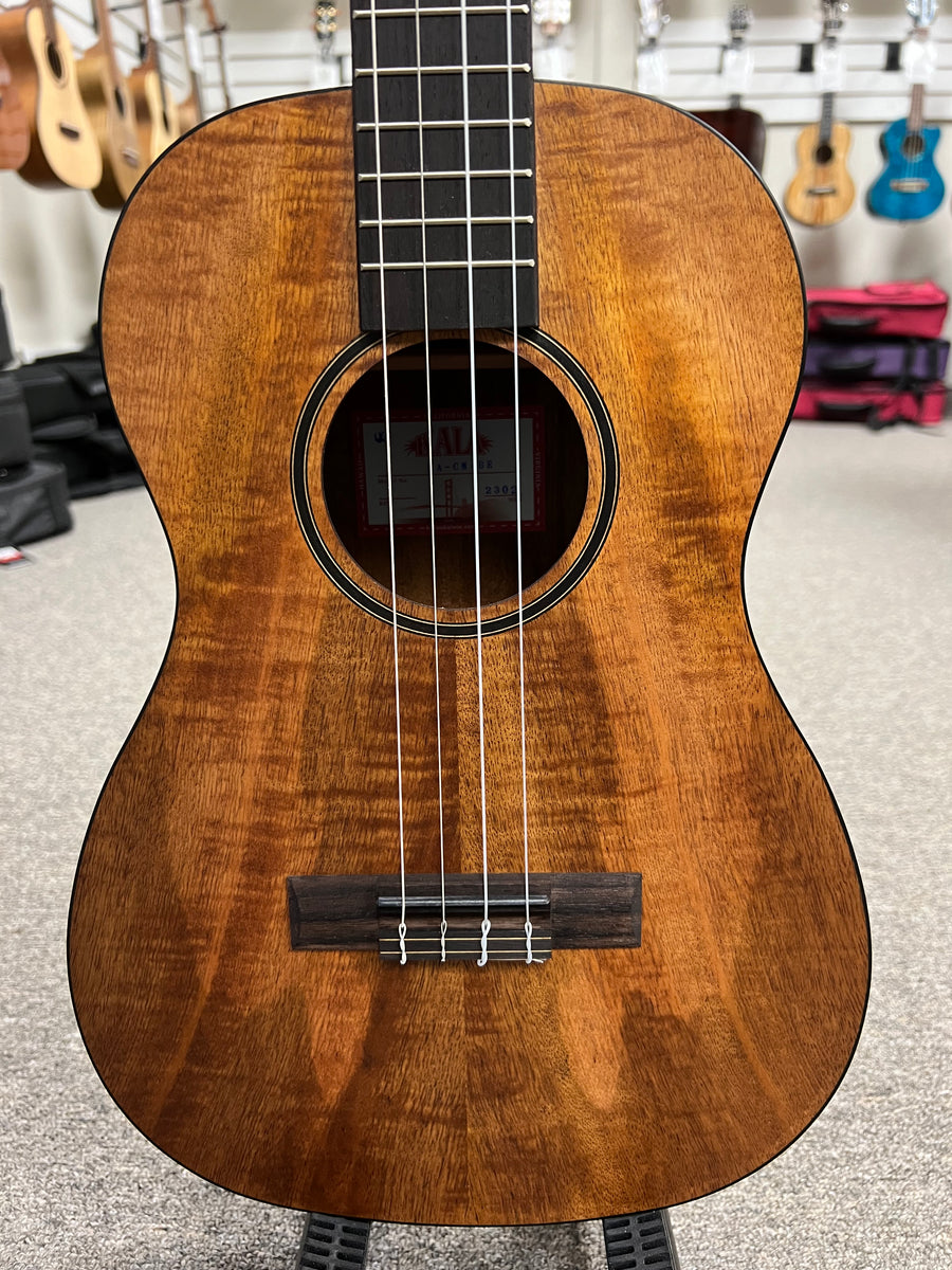KALA KA CM BE Curly Mango Electric Baritone Ukulele Aloha City Ukes