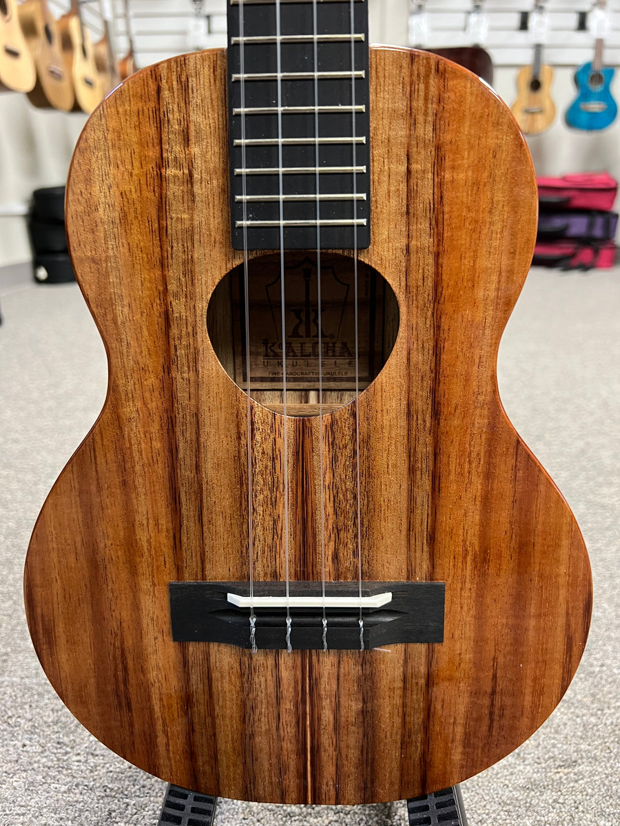 KoAloha KTMS00 Slimline Solid Koa Tenor Ukulele w/Case 1 Made in Hawaii !! Aloha City Ukes