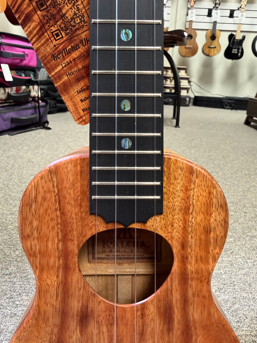 KoAloha KSM-10 Solid Koa Pikake Soprano Ukulele w/Case #1 - Made