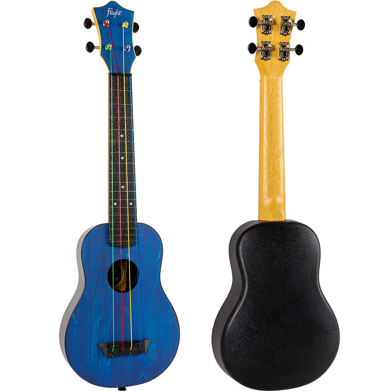 Flight TUSL-KIDZ Blue Concert Scale Soprano Ukulele w/Case and Strings