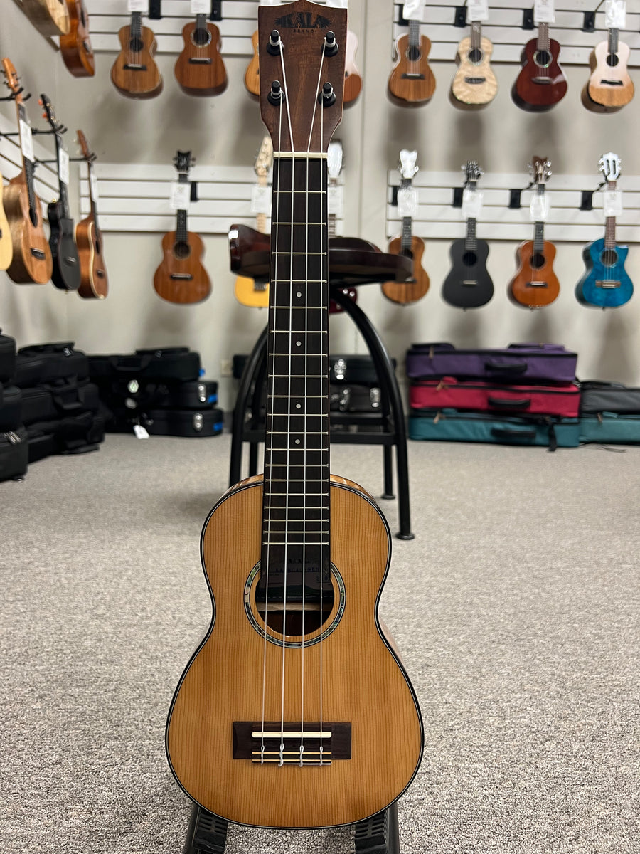 KALA KA-SCAC-SLNG Solid Cedar Top/Acacia Soprano Long Neck Ukulele