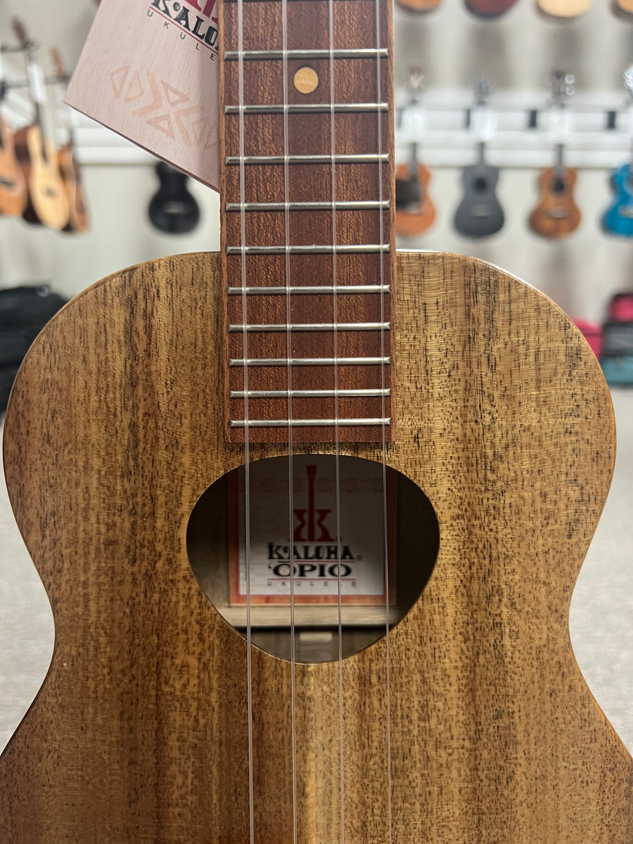 KoAloha KTO10 Solid Acacia Opio Tenor Ukulele w/Case 1 Aloha City Ukes