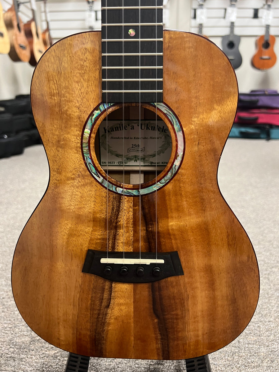 Kanile a KPA T Koa Tenor Ukulele w Case Made in Hawaii Aloha