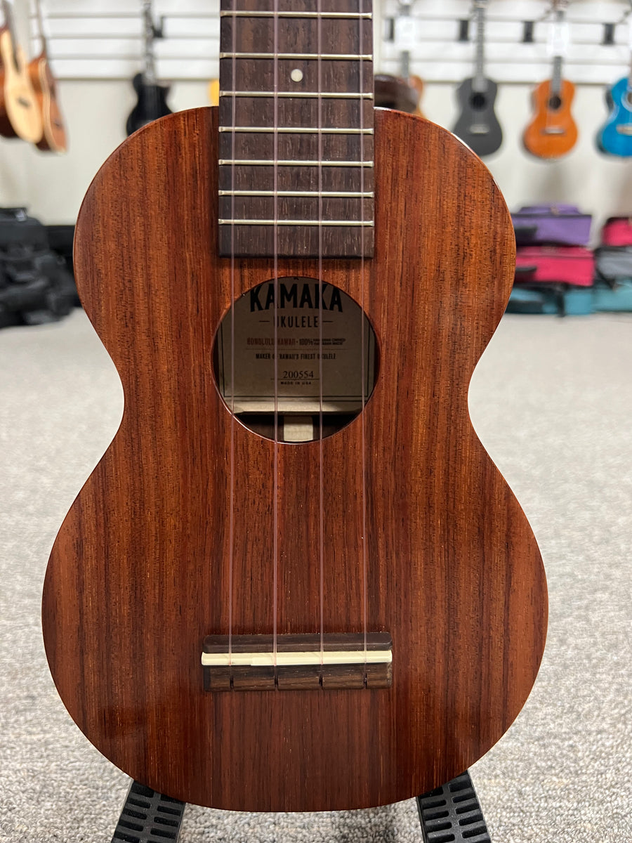 Kamaka HF-1 Soprano Ukulele w/Case - Hawaiian Koa - Made in Hawaii - Pre-Loved