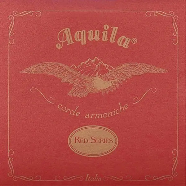 Aquila Baritone Strings - Red - Aloha City Ukes