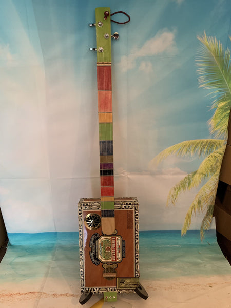 Cigar Box Electric Ukulele/Guitar/Dulcimer - 3 String - Heaven Forbid - Aloha City Ukes