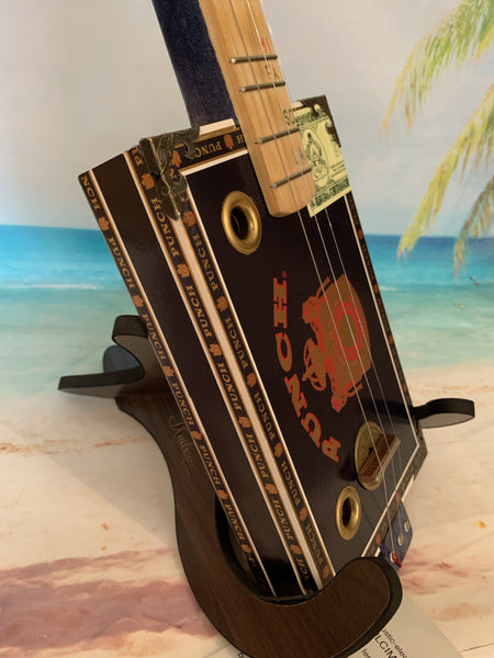 Cigar Box Electric Ukulele/Guitar/Dulcimer - 3 String - Heaven Forbid #24 - Aloha City Ukes