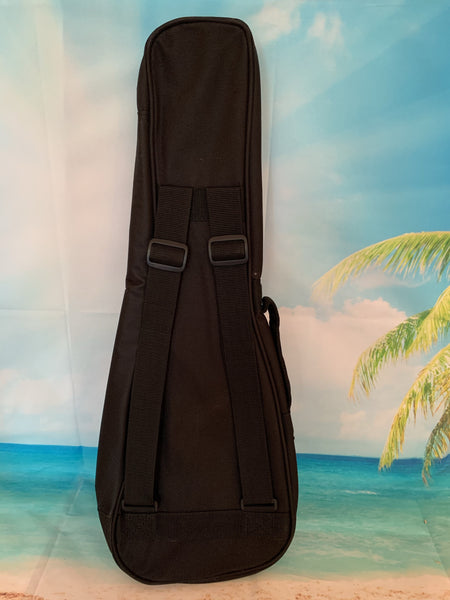 Concert Ukulele Bag - Kala Concert Ukulele Padded Case Bag Black w/Shoulder Straps and Pocket - UB-C - Aloha City Ukes