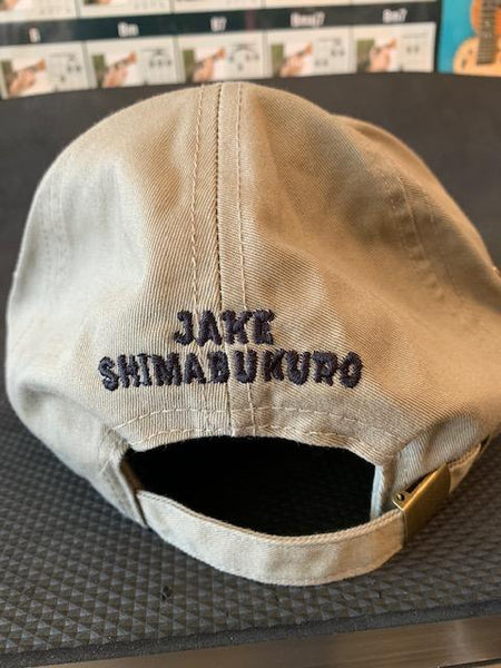 Jake Shimabukuro Hat - Hawaiian Islands - Jake Shimabukuro Ukulele Cap - Tan - Aloha City Ukes