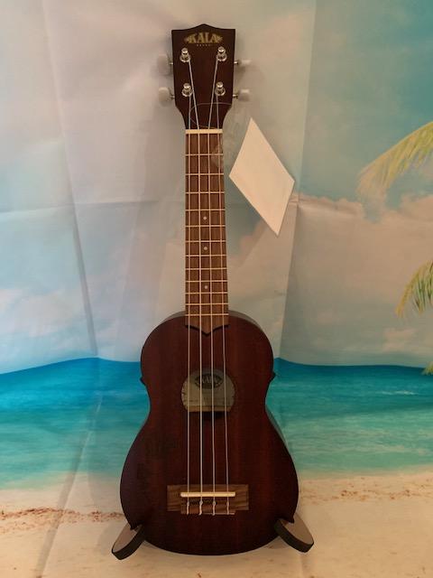 KALA KA-15S-H1 Soprano Ukulele w/Hawaiian Islands Etching - Aloha