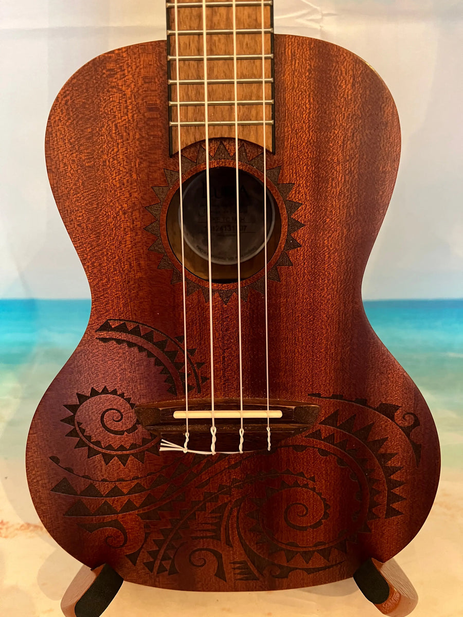 Luna UKE TC MAH Mahogany Concert Ukulele w Case Pre Loved