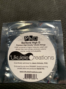 PhD Baritone Ukulele Strings - DGBE - High D Set - PhD Ukulele Creations - Aloha City Ukes