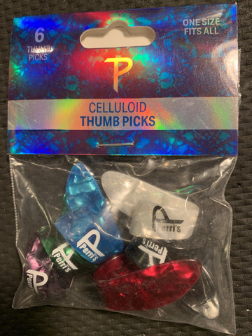 Ukulele Thumb Picks - 6 Pack - Pearloid - Aloha City Ukes