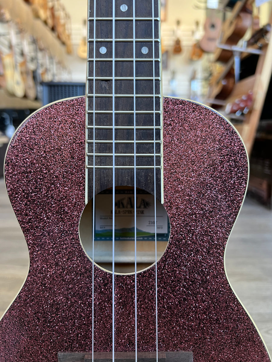 KALA KA-SPARK-PINK Concert Ukulele - Retro Pink Champagne Sparkle