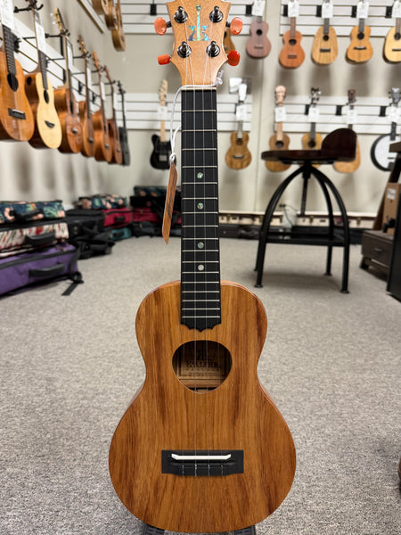 KoAloha KCM-10 Solid Koa Pikake Concert Ukulele w/Case #1 - Made in Hawaii