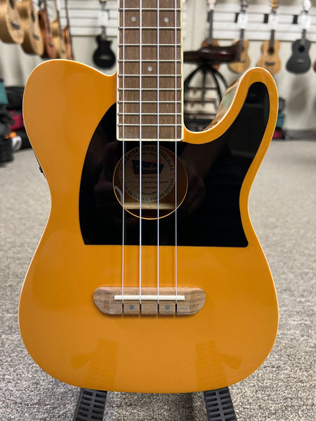 Fender Telecaster Electric Concert Ukulele - Fullerton Series Tele Uke Blonde