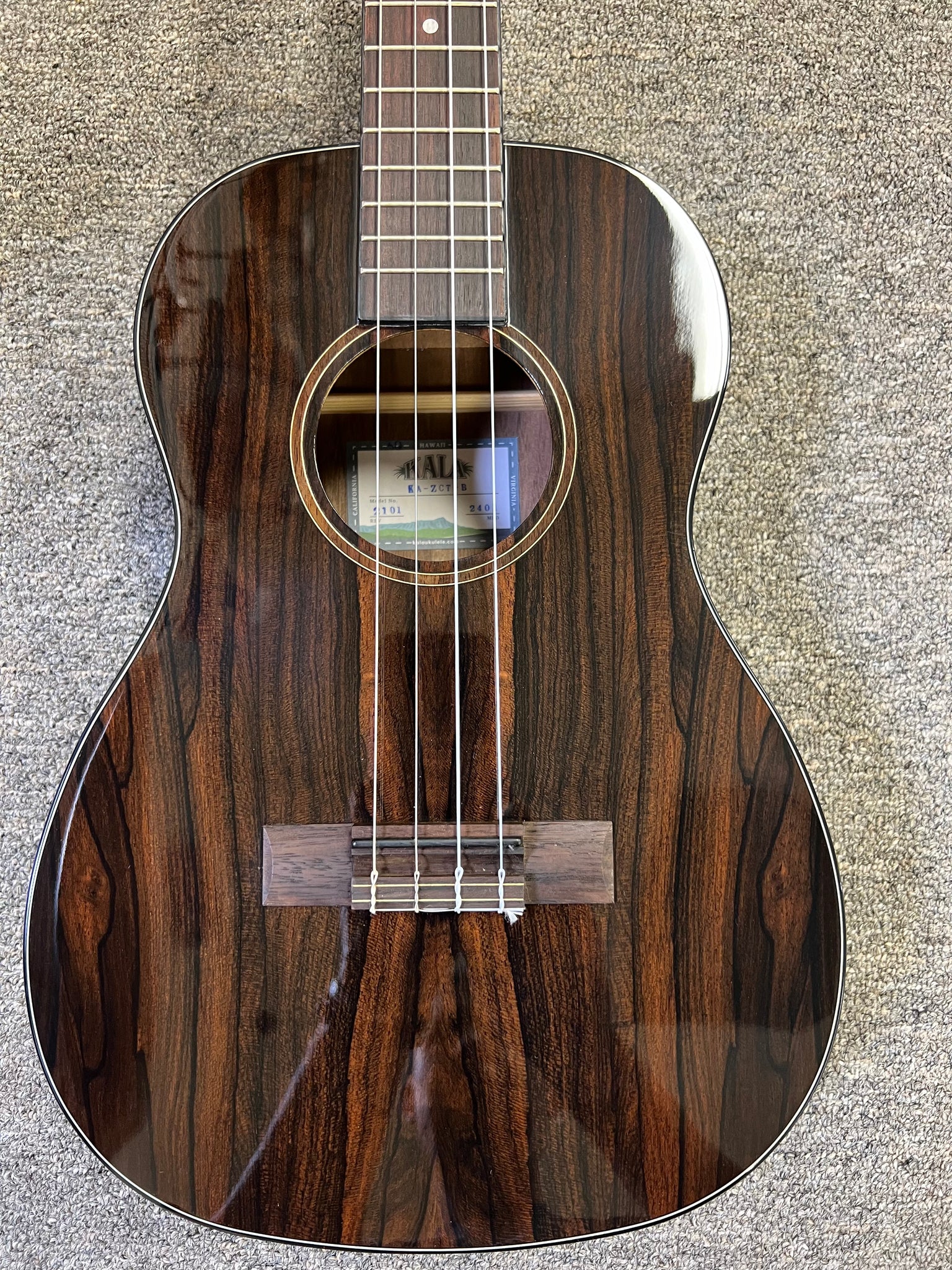 KALA KA-ZCT-B Ziricote Baritone Ukulele