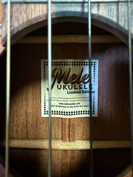 Mele Limited Edition Solid Koa Electric Tenor Ukulele w/Case - Pre Loved