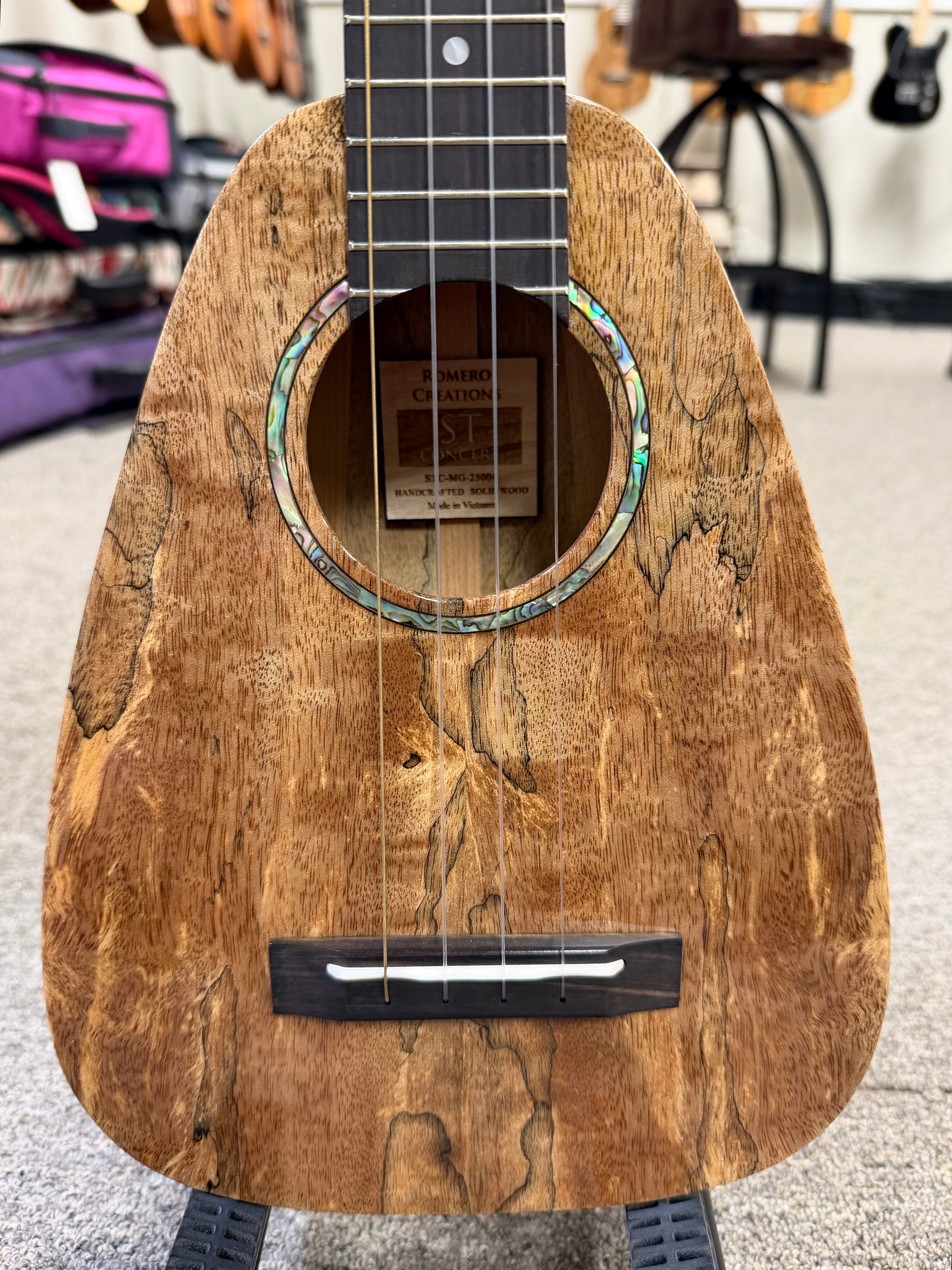 最終値下げ RADIALL メキシカン サラペ　セットアップ チマヨ オルテガ Romero Creations Solid Spalted Mango STC Ukulele w/Case - Soprano