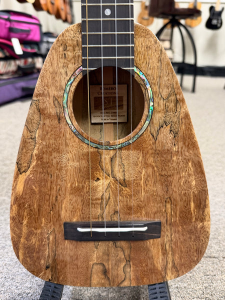 Romero Creations Solid Spalted Mango STC Ukulele w/Case - Soprano, Tenor, Concert - RC-STC-MG