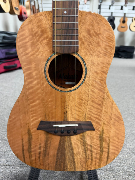 Makaio MSMBS-10 Steel String Spalted Mango Baritone Ukulele w/Case