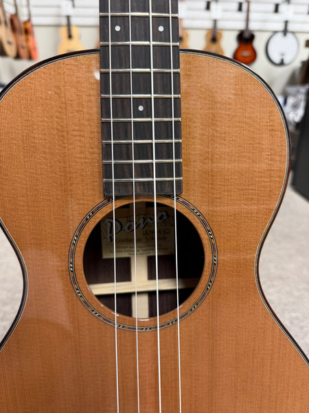 PONO ULN4-4 Nylon String Solid Cedar/Rosewood Large Body Baritone Ukulele w/Case