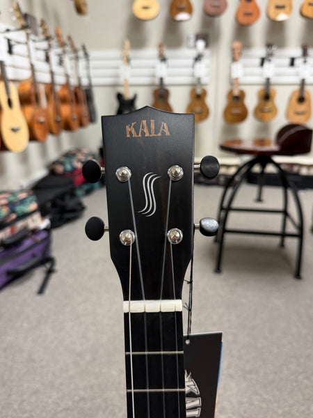 KALA KA-WF-AMHG-B Solid Mahogany Baritone Ukulele w/Case - Waterfall Series