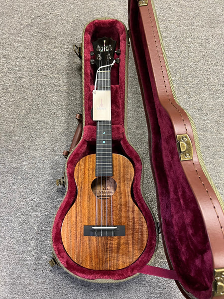 KoAloha KTMS-00 Slimline Solid Koa Tenor Ukulele w/Case - Made in Hawaii !!