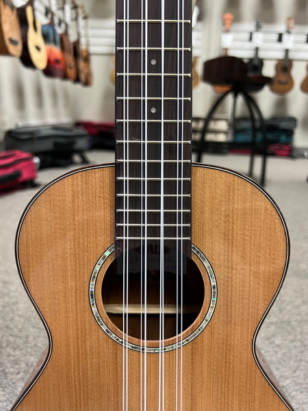 KALA KA-SCAC-T8 Solid Cedar Top Acacia 8 String Tenor Ukulele