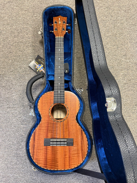 Kamaka HF-3D Solid Koa Deluxe Tenor Ukulele w/Case - Made in Hawaii !!