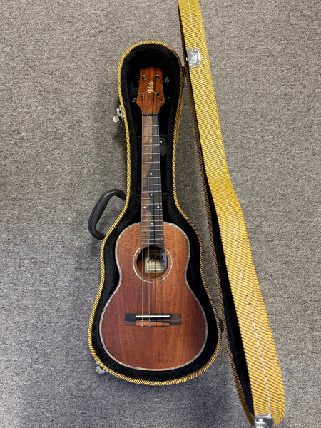 Mele Limited Edition Solid Koa Electric Tenor Ukulele w/Case - Pre Loved